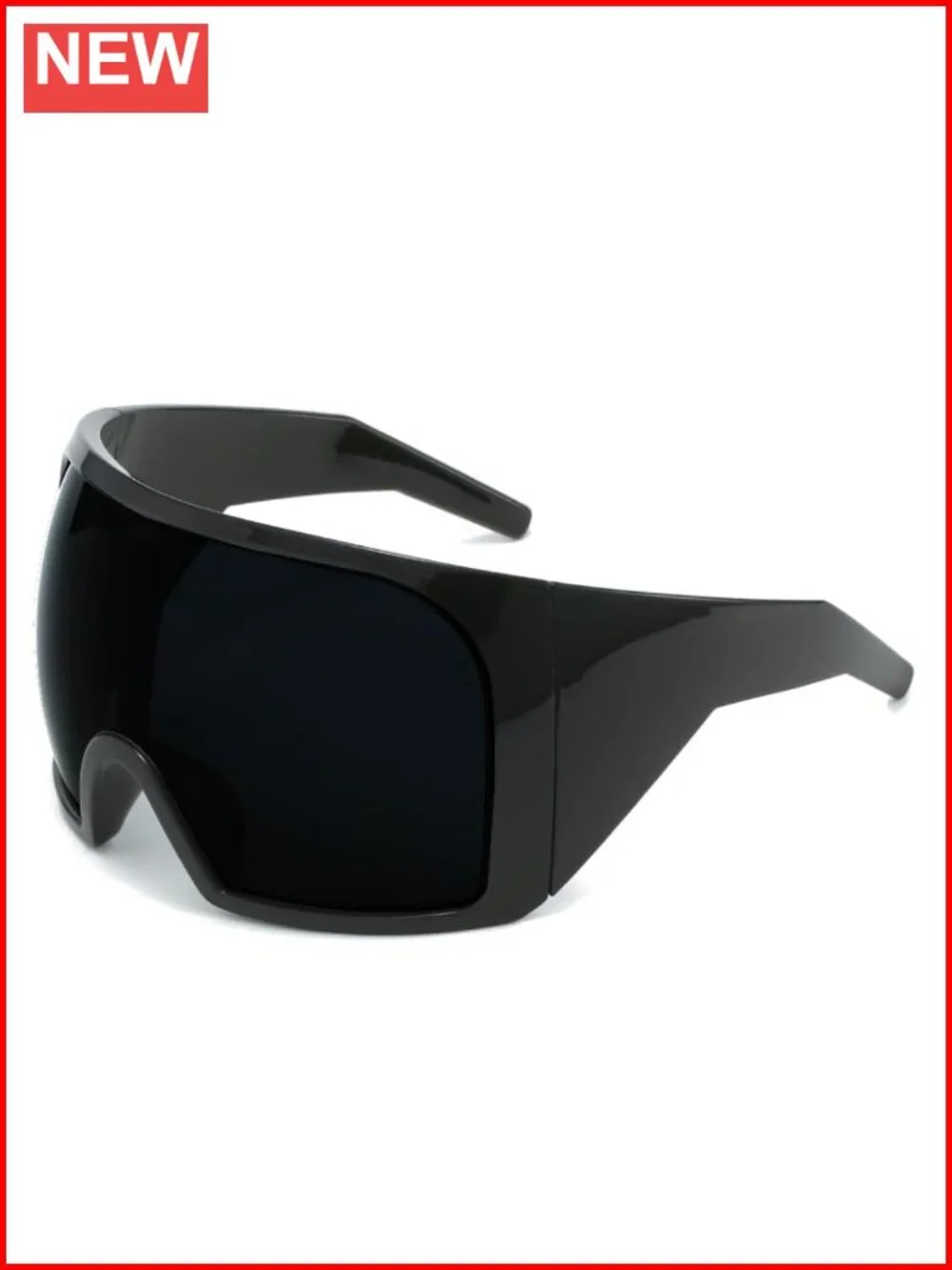 Oversized Wrap Around Sunglasses UV Protection Rave Trendy Shield